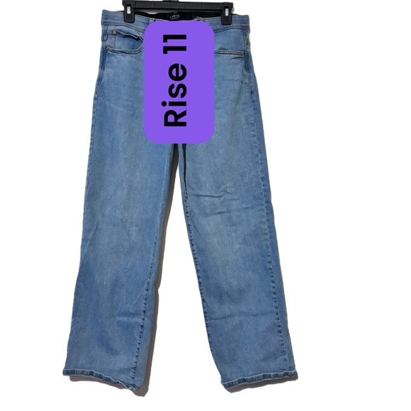 Curve Women's Straight Leg Jeans - Light Blue - Picture 5 of 8